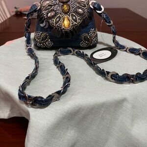 Mary Frances Handbag #09-169 Denim Blue's Rare, Vintage, Retired